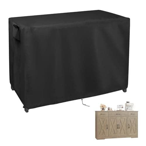 Iptienda Outdoor Table Cover for Patio Prep Tables, 55inch Bar Table Cover Waterproof for Bar Furniture,Grill Cart,Kitchen Island Tables-55"L x 24"W x 40"H
