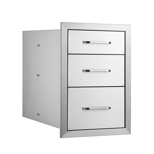 VEVOR Outdoor Kitchen Drawers 14"W x 20.3"H x 23"D Stainless Steel