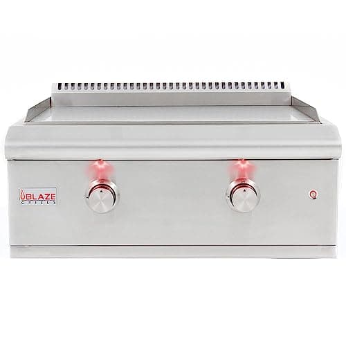 Blaze Grills Premium LTE 30-Inch Built-In Propane Griddle – Stainless Steel Flat Top with 36,000 BTUs, LED Control Knobs & Push-and-Turn Ignition