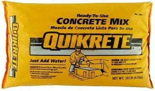 Quikrete Concrete Mix 10 lb 6 bags