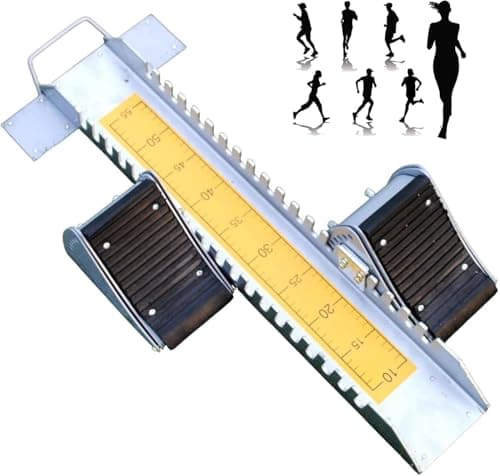 Multifunctional Starting, Aluminum Athletics Scholastic Starting Block, Track Pedals Athletics, Adjustable Multi Function Starting Block, for Outdoor Activities Plastic Runway Cinder Track