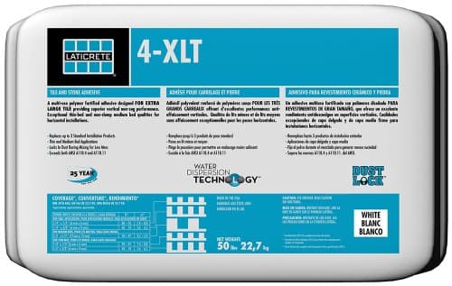 LATICRETE 4-XLT Multi-Use, Polymer Fortified Adhesive Mortar 50LB Grey