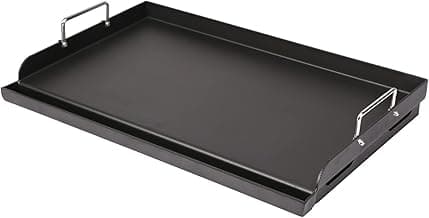 Utheer 25" x 16" Pre-Seasoned Nonstick Cast Iron Griddle for Gas & Charcoal Grills