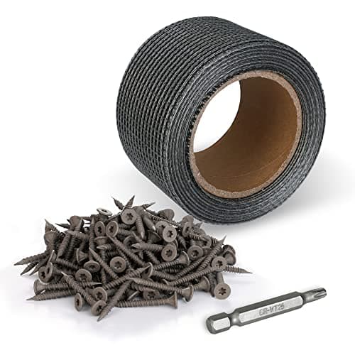 Goldblatt Cement Board Tape with 150-Count #8 1-5/8'' Cement Board Screws