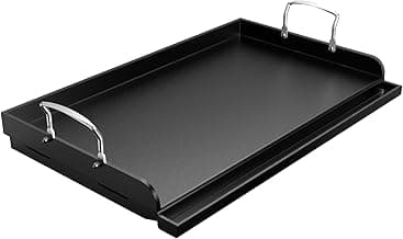 Cast Iron Griddle for Gas Grill 25"x16" Flat Top Grill Griddle Pan for Stove Top Nonstick BBQ