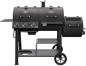 Oklahoma Joe's Canyon Combo Dual Fuel 3-Burner Propane Gas and Charcoal Smoker and Grill