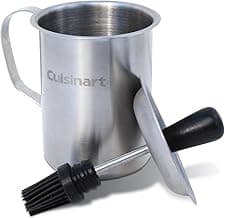 Cuisinart Sauce Pot and Basting Brush Set, 16 oz. Stainless Steel Grill Accessory