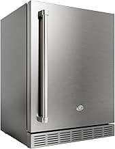 21 Inch Outdoor Refrigerator, Weather Proof Stainless Steel Beverage Cooler Under Counter