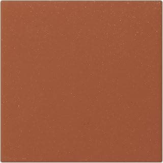 Tenedos 6x6 Red Smooth Quarry Tile, Durable Ceramic Floor Wall, Non-Slip Surface