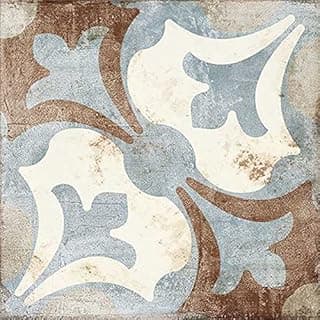 8x8 Amalfi Genuine Porcelain Tile Weathered Blue and Brown