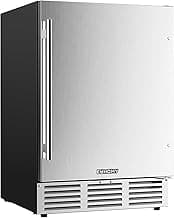 EUHOMY 24 Inch Beverage Refrigerator, Built-in and Freestanding 180 Can Under Counter Fridge