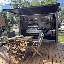 Outdoor Kitchen Island, Stainless Steel Modular Cabinet Set, All-Weather BBQ Station