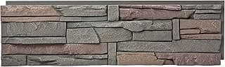 GenStone Faux Stacked Stone Panel 41" x 11.25" in Keystone Color