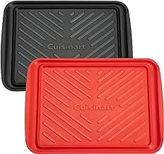 Cuisinart Grilling Prep & Serve Trays, 17x10.5 inch BBQ Tray, 2 Dishwasher Safe Nesting Trays