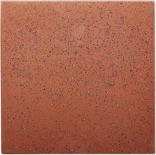 Tenedos Terra Grip 6x6 Textured Red Quarry Tile, Non-Slip for Indoor and Outdoor