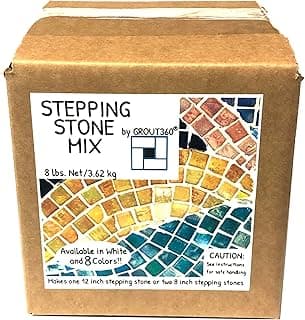 Premium Stepping Stone Mix - 8 Pound Box White Concrete Mixture