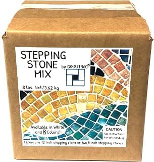 Premium Stepping Stone Mix - 8 Pound Box White Concrete Mixture