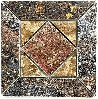 Tenedos Terra Mosaic 6x6 Matte Porcelain Tile, Multi-Color Decorative for Indoor Outdoor