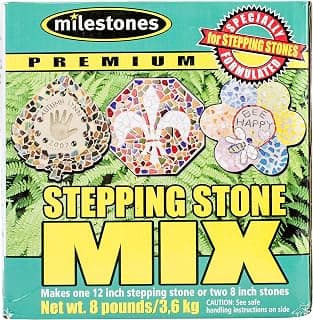 Midwest Products Milestones Premium Stepping Stone Cement Mix 8 Pound Box